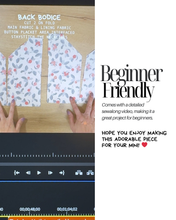 Load image into Gallery viewer, PDF Mini Tie Dress Pattern for Ages 1 – 12 (Sizes 80–150 cm) | Sewing Therapy