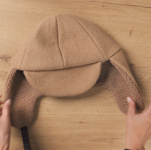 Load image into Gallery viewer, 1/2 Yard Cloud Pastel Boiled Wool Coating - Camel 56" Wide