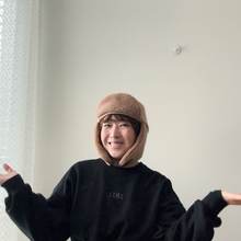 Load image into Gallery viewer, 1/2 Yard Cloud Pastel Boiled Wool Coating - Camel 56" Wide