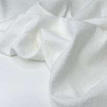 Load image into Gallery viewer, 1/2 Yard SS LINEN - Washed Linen Organic Cotton Twill - White 54" Wide