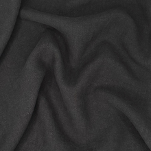 Load image into Gallery viewer, 1/2 Yard REAL LINEN - Antique Wash Finish Linen - Black 54" Wide