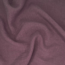 Load image into Gallery viewer, 1/2 Yard REAL LINEN - Antique Wash Finish Linen - Eggplant 54" Wide