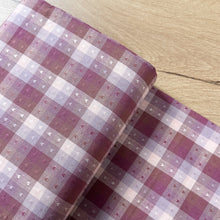 Charger l'image dans la galerie, 1/2 Yard Golden Hour Gingham Hearts in Cameo Pink 44" Wide