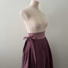 Load image into Gallery viewer, 1/2 Yard REAL LINEN - Antique Wash Finish Linen - Eggplant 54" Wide