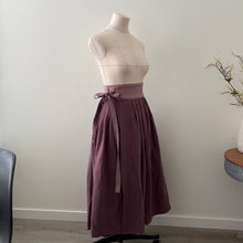 Load image into Gallery viewer, 1/2 Yard REAL LINEN - Antique Wash Finish Linen - Eggplant 54" Wide
