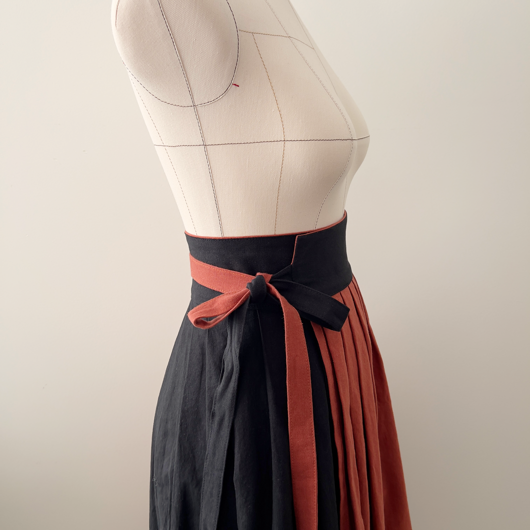 [CUSTOM] Two-Tone Hanbok Wrap Skirt