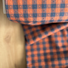 Load image into Gallery viewer, 1/2 Yard Dobby Hearts Gingham Cotton in Sunday Best 54" Wide