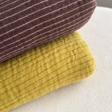 Load image into Gallery viewer, 1/2 Yard Organic Cotton Double Gauze - Avocado Stripe Cotton 100% 52" Wide