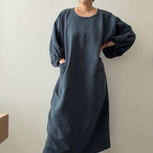 Load image into Gallery viewer, 1/2 Yard SS LINEN - Washed Linen Organic Cotton Twill - Teal 54" Wide