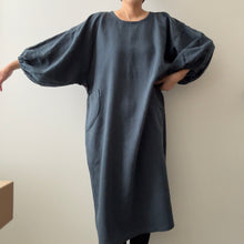 Load image into Gallery viewer, 1/2 Yard SS LINEN - Washed Linen Organic Cotton Twill - Teal 54" Wide