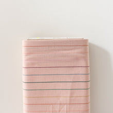 Load image into Gallery viewer, 1/2 Yard Lucky Loom - Skinny Stripe in Shell (REVERSIBLE) 44" Wide