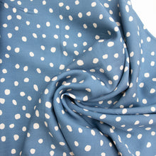 Charger l'image dans la galerie, 1/2 Yard Tencel Lyocell - Dots in Denim 58" Wide