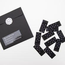 Charger l'image dans la galerie, Purple Stars Sewing Labels - THE BLACK from Sewing Therapy (10 Labels in each envelope)