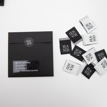 Charger l'image dans la galerie, HAND Sewing Labels - THE BLACK from Sewing Therapy (10 Labels in each envelope)