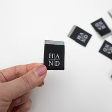 Charger l'image dans la galerie, HAND Sewing Labels - THE BLACK from Sewing Therapy (10 Labels in each envelope)