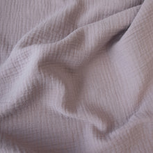 Load image into Gallery viewer, 1/2 Yard Organic Cotton Double Gauze - Lilac Cotton 100% 52" Wide