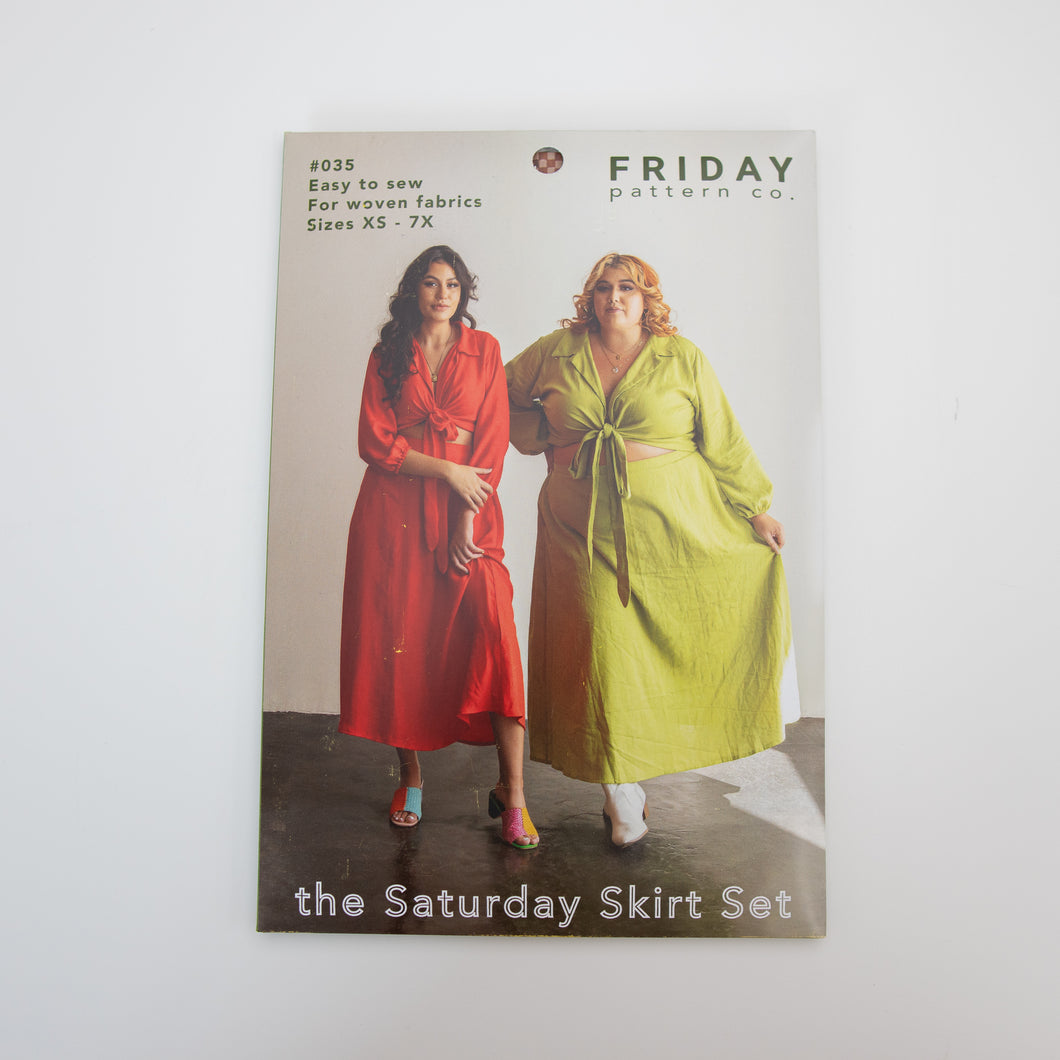 The Saturday Skirt Set - Friday Pattern Co (Paper)