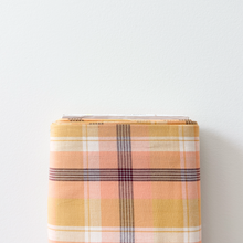 Load image into Gallery viewer, 1/2 Yard Arcade Plaid Woven in Apricot 44" Wide