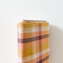 Load image into Gallery viewer, 1/2 Yard Arcade Plaid Woven in Apricot 44" Wide