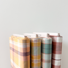 Load image into Gallery viewer, 1/2 Yard Arcade Plaid Woven in Apricot 44" Wide