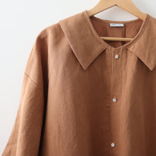 Load image into Gallery viewer, 1/2 Yard SS LINEN - Washed Linen Organic Cotton Twill - Suede 54" Wide