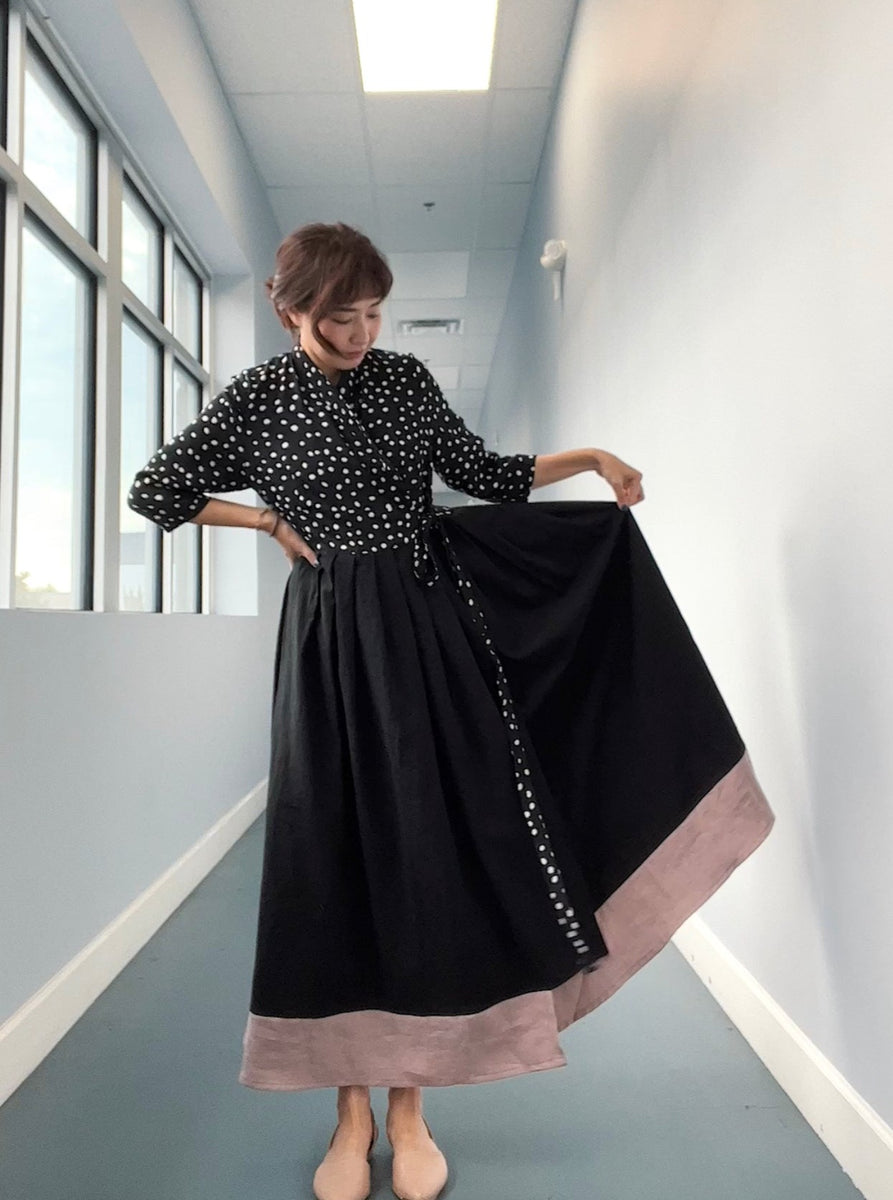 Hanbok Wrap Skirt - Reversible Pleated Skirt  Sewing Therapy PDF Pattern -  Sewing Therapy