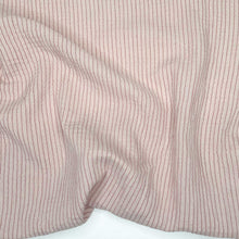 Charger l'image dans la galerie, 1/2 Yard Organic Cotton Double Gauze - Pale Pink Stripe Cotton 100% 52" Wide
