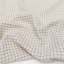Load image into Gallery viewer, 1/2 Yard Organic Cotton Double Gauze - Natural Windowpane Cotton 100% 52" Wide