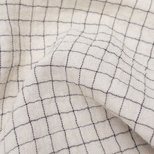Load image into Gallery viewer, 1/2 Yard Organic Cotton Double Gauze - Natural Windowpane Cotton 100% 52" Wide
