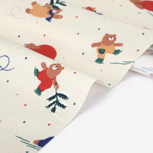 Load image into Gallery viewer, 10 Yard Bolt Sale - 100% Cotton Oxford Skate Bear 60" Wide : Dailylike Canada