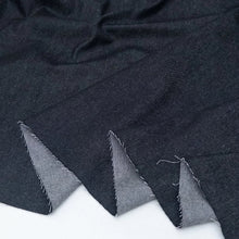 Load image into Gallery viewer, 1/2 Yard 6 Oz DENIM TWILL Cotton 100% -Black 66" Wide