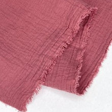 Load image into Gallery viewer, 1/2 Yard Organic Cotton Double Gauze - Cactus Rose Cotton 100% 52" Wide