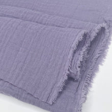 Load image into Gallery viewer, 1/2 Yard Organic Cotton Double Gauze - Grape Cotton 100% 52" Wide
