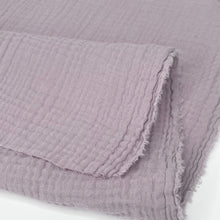 Load image into Gallery viewer, 1/2 Yard Organic Cotton Double Gauze - Lilac Cotton 100% 52" Wide