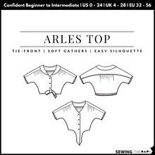 Charger l'image dans la galerie, PDF Arles Top Pattern - Sewing Therapy