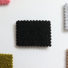 Charger l'image dans la galerie, 1/2 Yard Cloud Pastel Boiled Wool Coating - Black 56" Wide