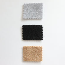 Charger l'image dans la galerie, 1/2 Yard Cloud Pastel Boiled Wool Coating - Black 56" Wide