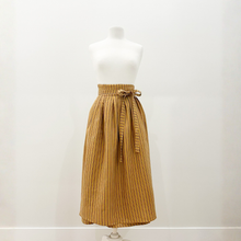 Load image into Gallery viewer, 1/2 Yard Ethereal Stripe Linen - Amber 54" Wide