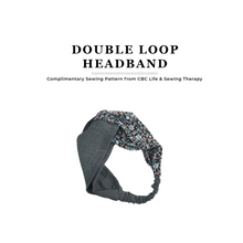 Load image into Gallery viewer, :: FREE ::  PDF Double Loop Headband - Sewing Therapy
