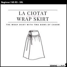 Charger l'image dans la galerie, PDF La Ciotat Wrap Skirt Pattern - Sewing Therapy