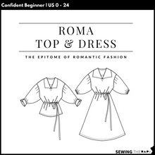 Charger l'image dans la galerie, PDF Roma Top & Dress Pattern - Sewing Therapy
