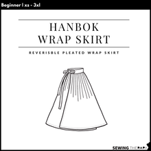 Load image into Gallery viewer, PDF Hanbok Wrap Skirt Pattern - Sewing Therapy