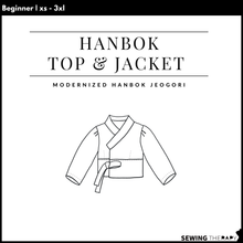 Load image into Gallery viewer, PDF Hanbok Top & Jacket Pattern - Sewing Therapy