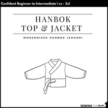Load image into Gallery viewer, PDF Hanbok Top & Jacket Pattern - Sewing Therapy