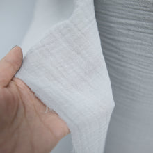 Load image into Gallery viewer, 1/2 Yard Pigment Bio Washed Double Gauze - Grey Cotton 100% 57" Wide