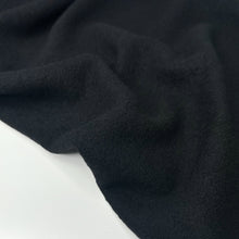 Charger l'image dans la galerie, 1/2 Yard Cloud Pastel Boiled Wool Coating - Black 56" Wide