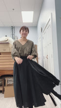 Load and play video in Gallery viewer, 1/2 Yard Terrazzo Linen Blend Jacquard - Black 50" Wide