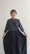 Load and play video in Gallery viewer, 1/2 Yard Tencel Lyocell - Dots in Black 58" Wide