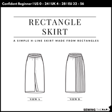 Load image into Gallery viewer, PDF Rectangle Skirt Pattern - Sewing Therapy