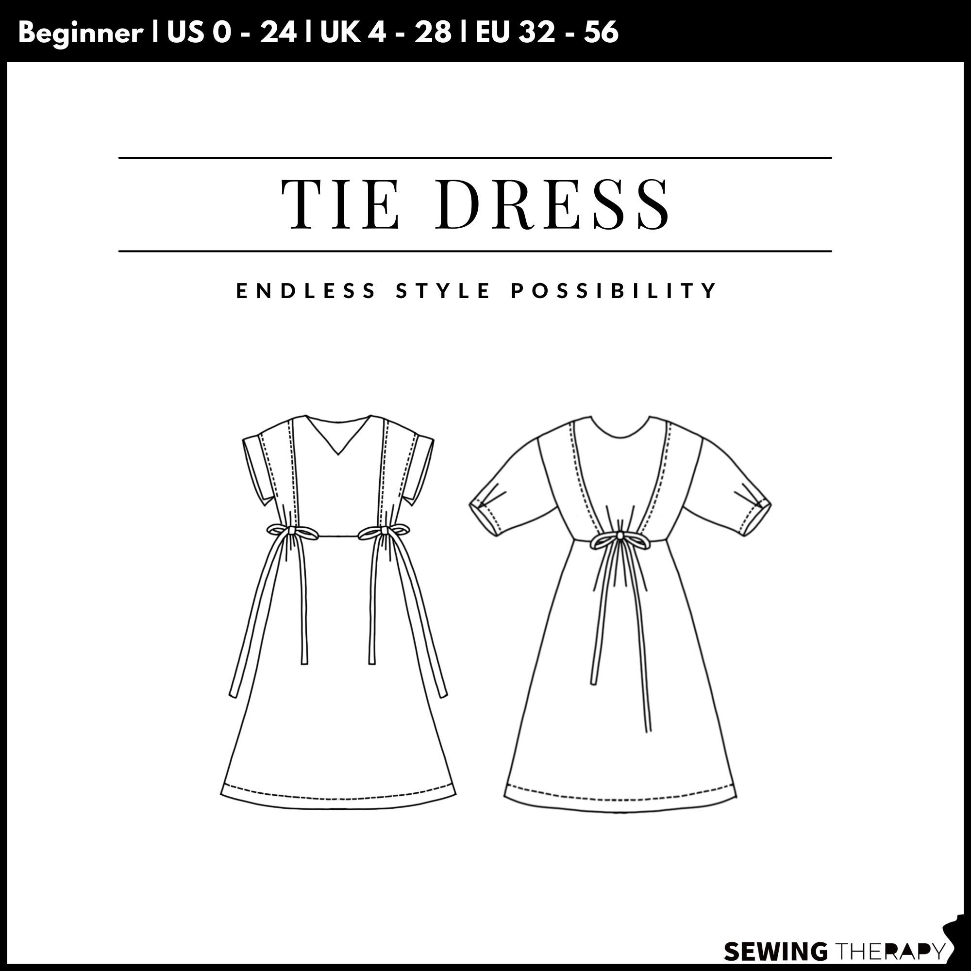 PDF Tie Dress Pattern PDF Tie Dress Pattern